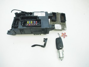 komplet, zestaw: komputer, kluczyk, centralka BSI Fiat Grande Punto 1,4 typ: IAW 5SF3.M2 51784957