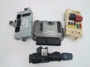 komputer, centralka, stacyjka, BSI, komplet Fiat Stilo 1,9 JTD 0281012862  55204761