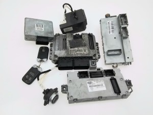 komputer, centralka, stacyjka, BSI, komplet Alfa Romeo 159 1,9 8V JTD  Bosch 0281013576