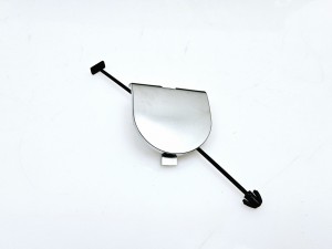 zaślepka haka zderzaka tył Fiat 500 chrom satynowy - nowa nr: 735538905