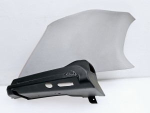 osłona mocowania półki tył Fiat Grande Punto 3d  -lewa 735346025