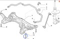 Śruba, śruby stabilizatora przedniego Fiat Panda - nowa oryginalna  55187178