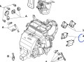 Aktywator klimatyzacji Fiat Stilo, Bravo II, Delta III nowy 77365916  77368561
