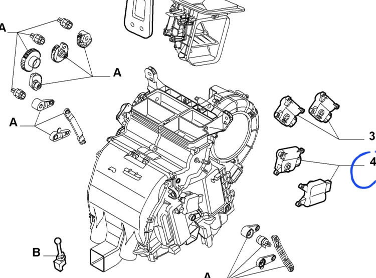 Aktywator klimatyzacji Fiat Stilo, Bravo II, Delta III nowy 77365916  77368561