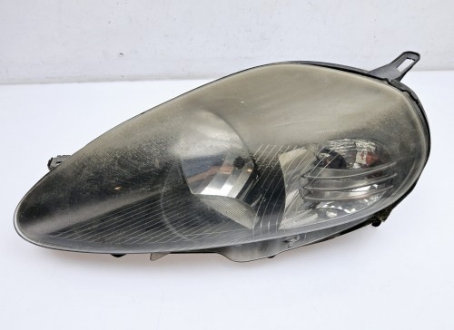 reflektor, lampa przednia Fiat Grande Punto lewy czarny
