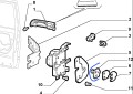 zaczep zamka drzwi Fiat Punto 1 nowa  7779775