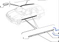 listwa ozdobna na błotnik tył  Fiat Palio nowa 716767808