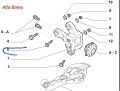 śruba mimośrodowa tylnego zawieszenia  Alfa Romeo Giulietta, 159  nowa 51737443