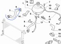 przewód wąż chłodnicy Fiat Bravo 2 -  nowy  51889924