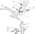śruba amortyzatora przedniego Alfa Romeo 147 156 166 GT nowa 60657242