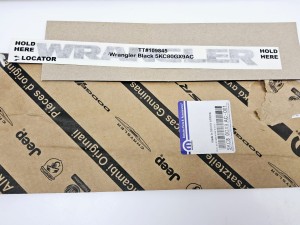 napis naklejka WRANGLER  Jeep  - nowa 5kc80gx9ac