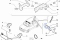 Haczyk spinka podsufitki   Fiat Panda  nowa  735393719