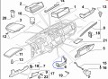 zaślepka ozdobna konsoli środkowej Fiat Ducato  nowa 735421009