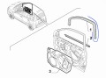 Uszczelka drzwi Fiat Panda 3 prawy  nowa oryginalna 51842945