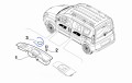 Zaślepka tapicerki drzwi   Fiat Doblo nowa 51859113