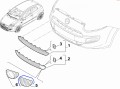atrapka kratka zderzaka prawa Fiat Punto 2012 nowa 735502299