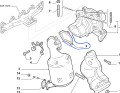 Uszczelka  rury wydechowej Fiat Grande Punto nowa 55199335