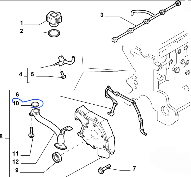 oring uszczelka pompy oleju  Fiat  Alfa- nowa 14457781