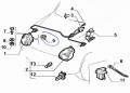 Kostka mocowania reflektora  Fiat Seicento nowa  7703577