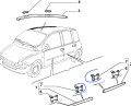 Spinka mocowania listwy ozdobnej  do drzwi Fiat Multipla  nowa   71717422