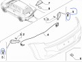 Śruba śruby zderza lampy wstecznego  Fiat Alfa Lancia - nowa 15689409