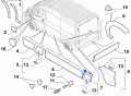 nakładka  listwa nadkola tył prawa  Fiat Ducato nowa 735684284