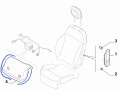 Zaślepka fotela Fiat Panda 3 nowa    735544317   735544317