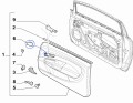 Zaślepka osłona  drzwi  Fiat Punto  Evo lewa nowa  735520733