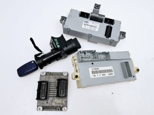 komputer, centralka, stacyjka, BSI, komplet Fiat Stilo 1,4 16V 0261208204 55195273