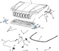 odbój maski Jeep Cherokee Compass nowy oryginalny 68269094ab