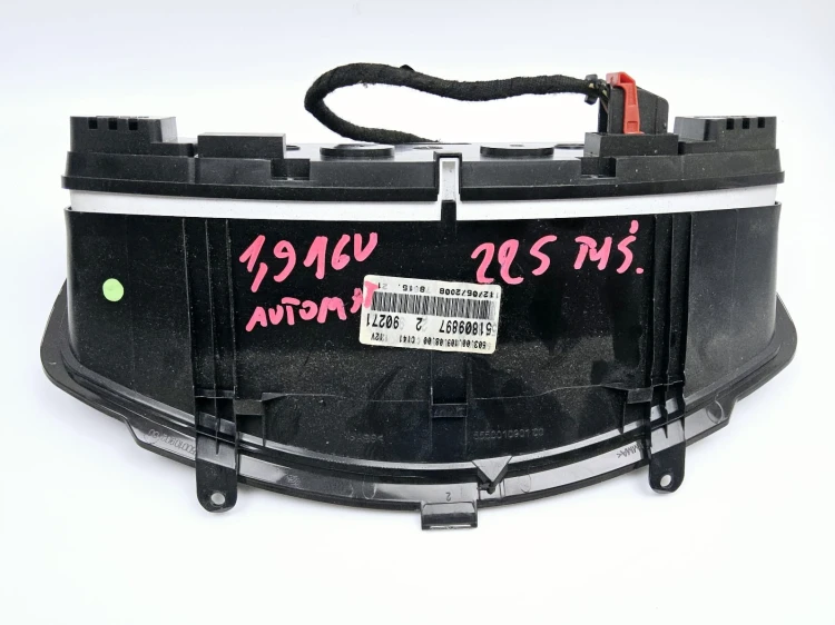 licznik, zestaw wskaźników Fiat Stilo 1,9 JTD 16V automat 51809897
