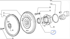 uszczelniacz wału korbowego Fiat Cinquecnto nowy 40004880
