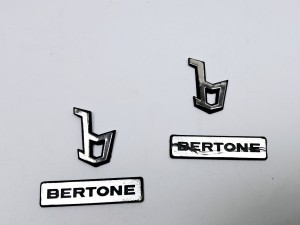 logo BERTONE na błotnik przedni Fiat Punto I jedynka cabrio