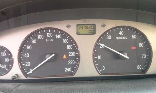zestaw wskaźników licznik  Lancia Lybra 1,8 16V przebieg 147 tyś. km.